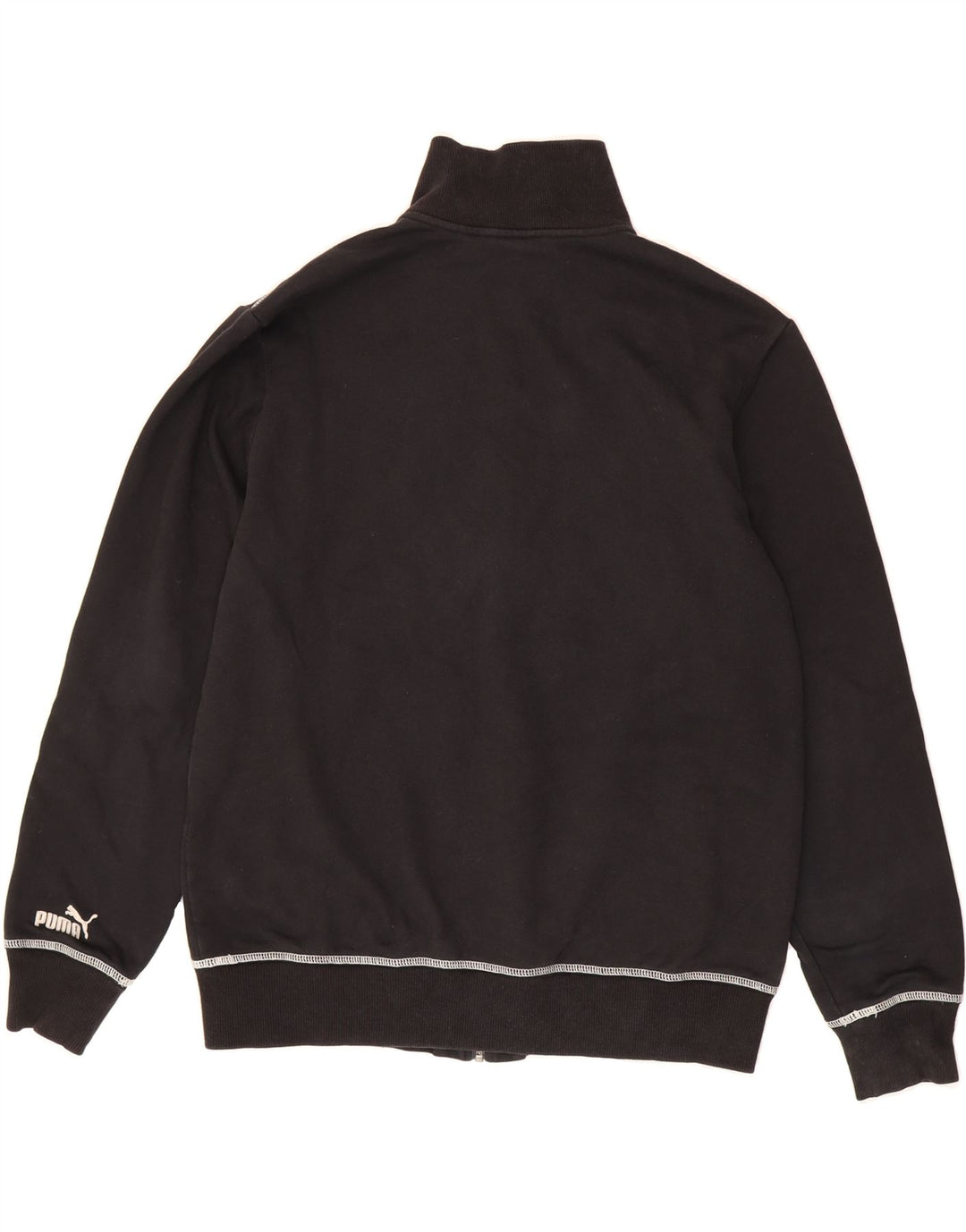 PUMA Mens Graphic Tracksuit Top Jacket Medium Black Vintage Puma and Second-Hand Puma from Messina Hembry 