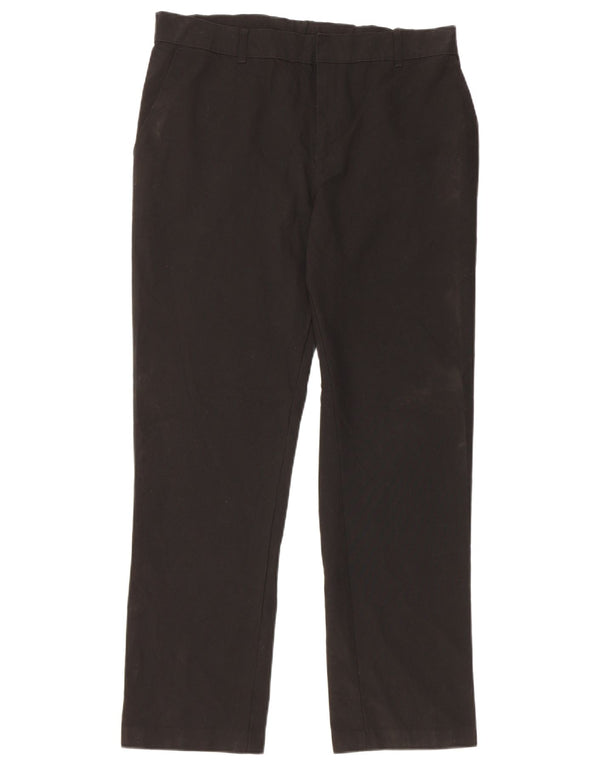 Marks & Spencer Boys ίσιο παντελόνι Chino 15-16 ετών W32 L29 μαύρο