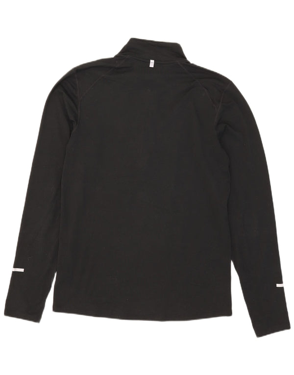 Ανδρική φόρμα πουλόβερ με φερμουάρ Nike Dri Fit Top Small Black Polyester