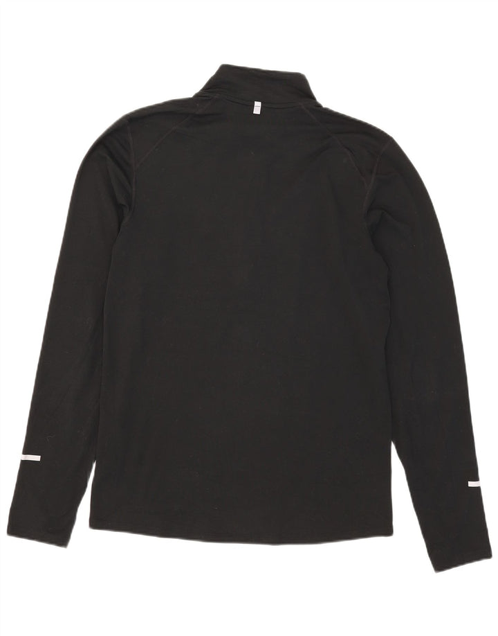 Ανδρική φόρμα πουλόβερ με φερμουάρ Nike Dri Fit Top Small Black Polyester