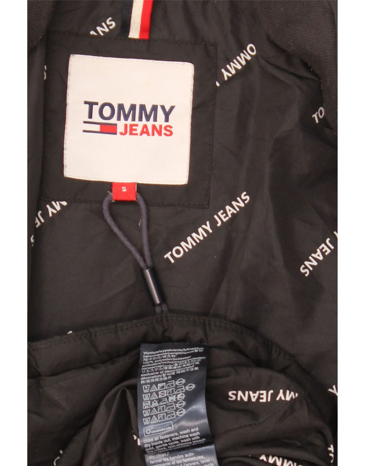 Tommy Hilfiger Γυναικείο παλτό μεγάλου μεγέθους UK 10 μικρό μαύρο πολυεστέρα