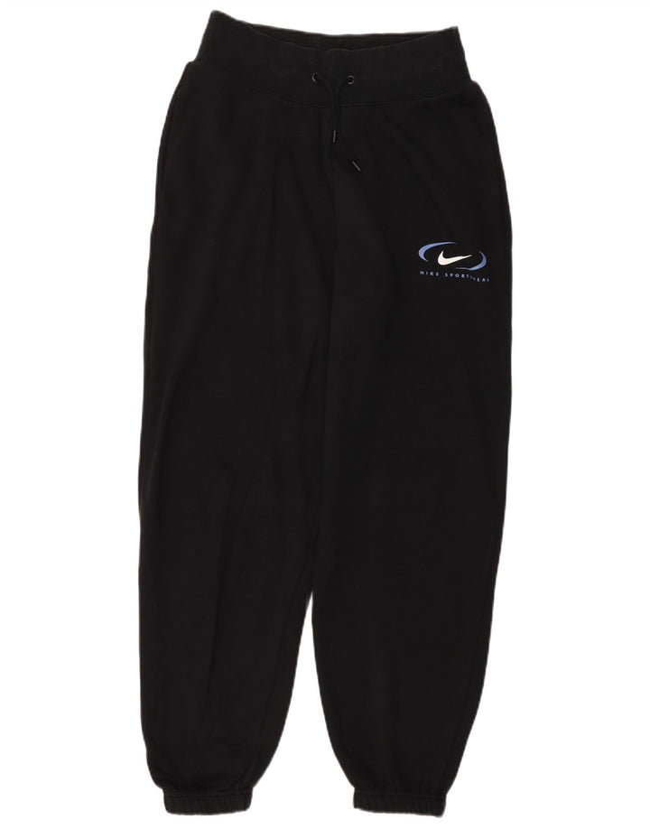 Γυναικεία αθλητική φόρμα NIKE Παντελόνι Joggers UK 6 XS Μαύρο βαμβακερό