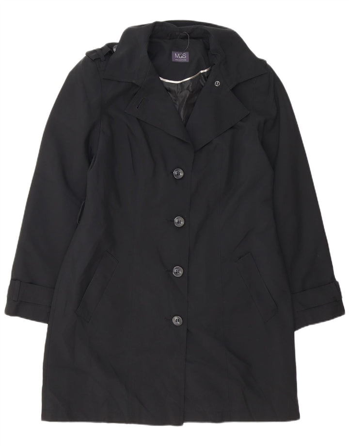 Marks & Spencer Γυναικεία καμπαρντίνα UK 14 Large Black Polyester