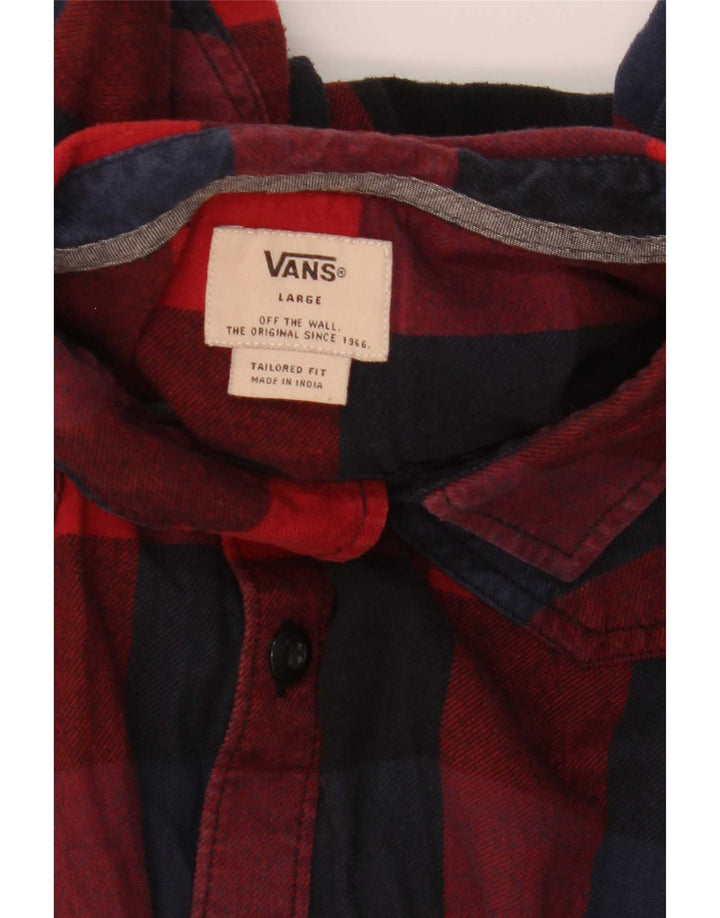 Ανδρικό πουκάμισο Vans Tailored Fit Tailored Fit Flannel πουκάμισο μεγάλο κόκκινο καρό