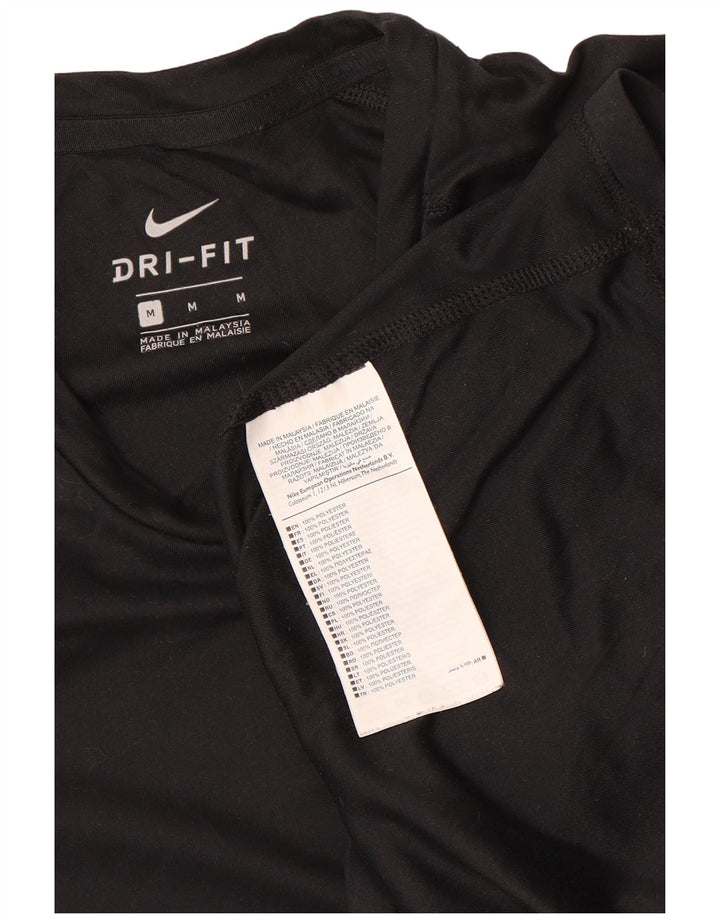 Ανδρικό T-Shirt Nike Dri Fit Top από μεσαίο μαύρο πολυεστέρα
