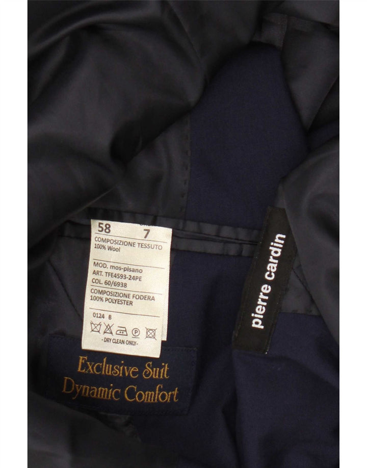 Pierre Cardin Ανδρικό σακάκι με 2 κουμπιά σακάκι UK 40 Large Navy Blue Wool