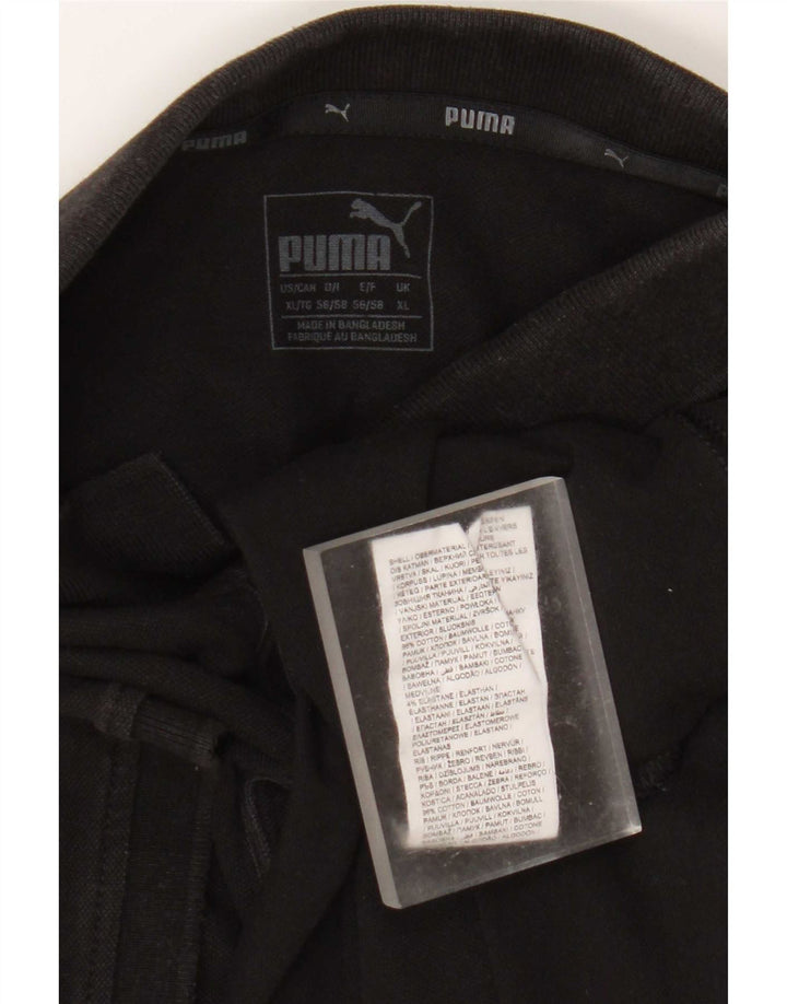 Ανδρικό πουκάμισο πόλο Puma XL Μαύρο βαμβακερό