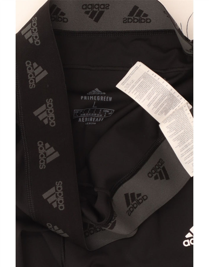 Adidas Γυναικείο Κολάν UK 16/ 18 Large Black Polyester