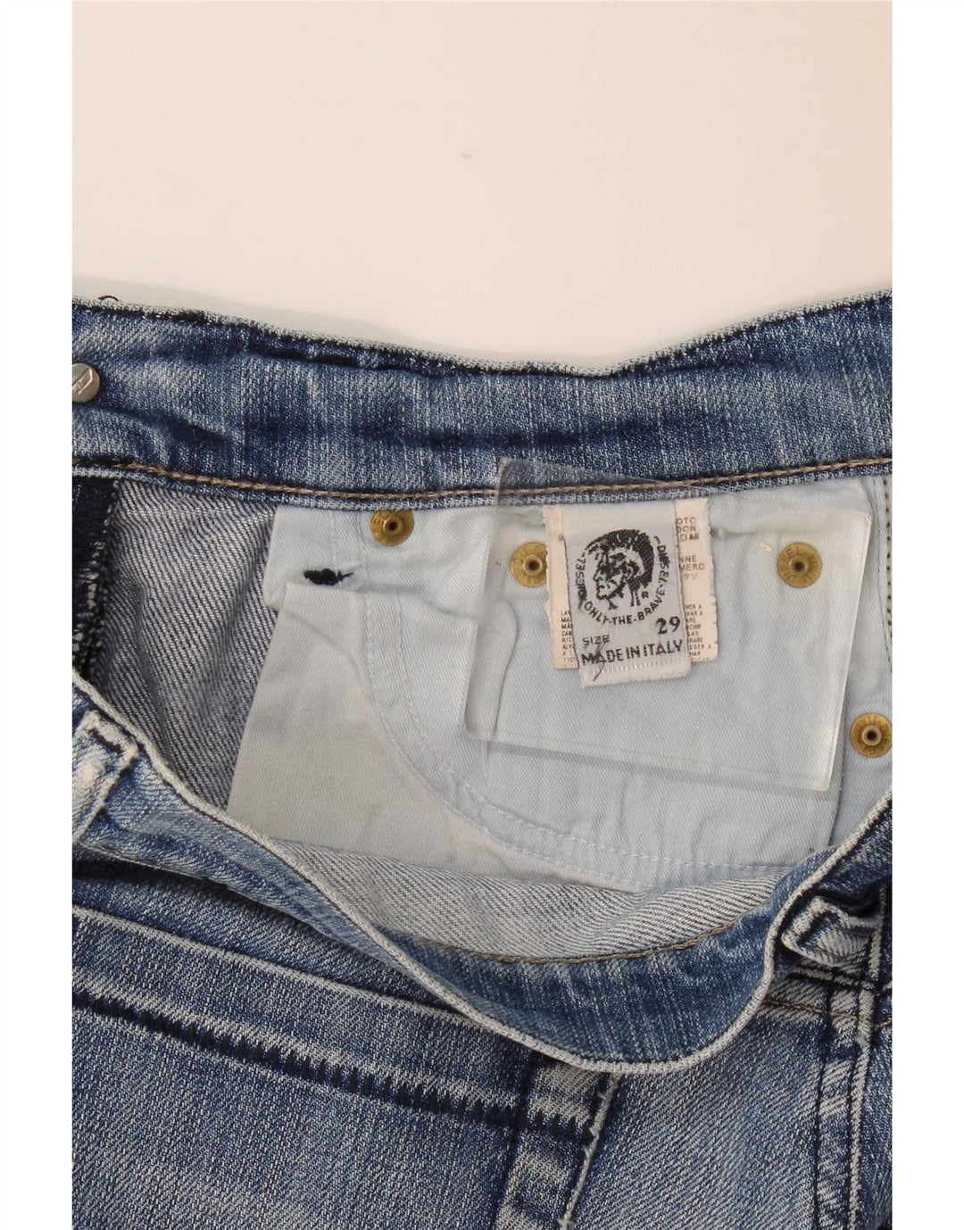 Diesel Γυναικείο Distressed Bootcut Jeans W29 L29 Μπλε βαμβακερό