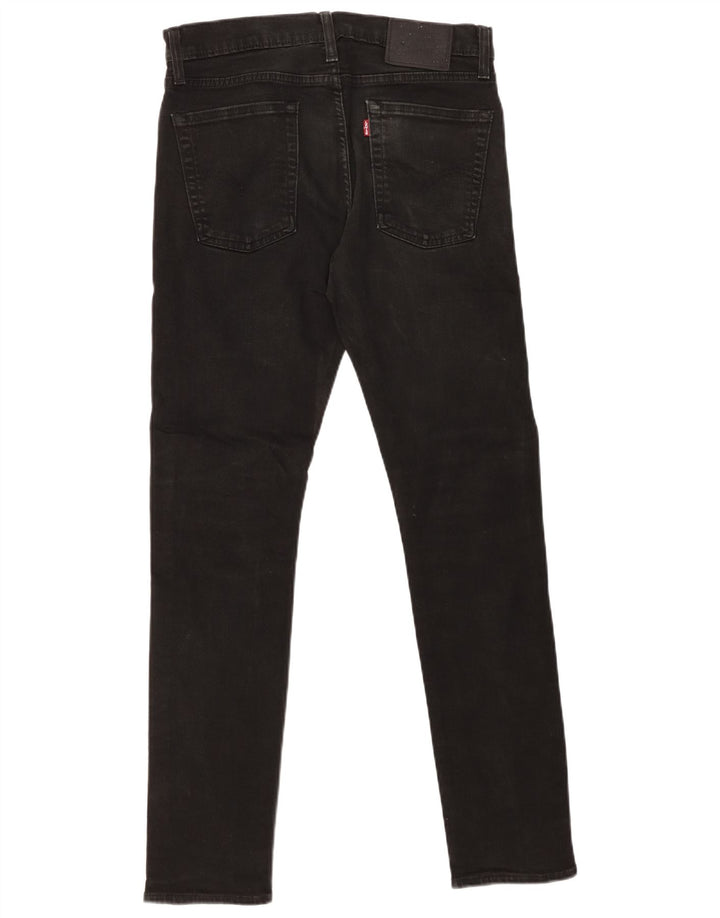 Levi's Mens 501 Slim Jeans W31 L32 Μαύρο βαμβακερό