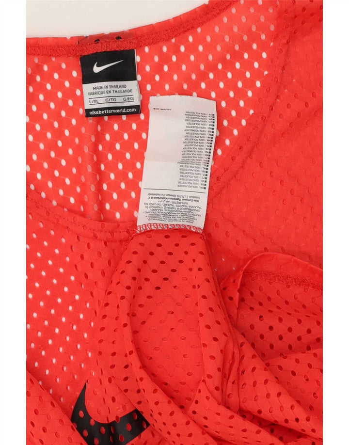 Ανδρικό γραφικό γιλέκο Nike με μεγάλο κόκκινο πολυεστέρα