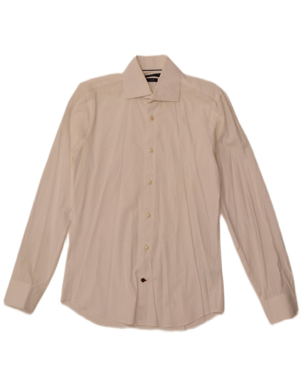 Ανδρικό πουκάμισο Tommy Hilfiger tailored size 37 14 1/2 Small Off White βαμβακερό