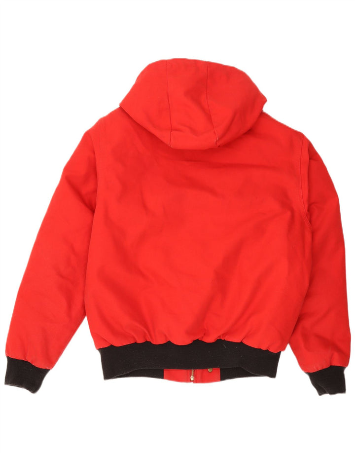 RICHLU Ανδρικό μπουφάν με κουκούλα Cruz UK 40 μεγάλο κόκκινο βαμβακερό