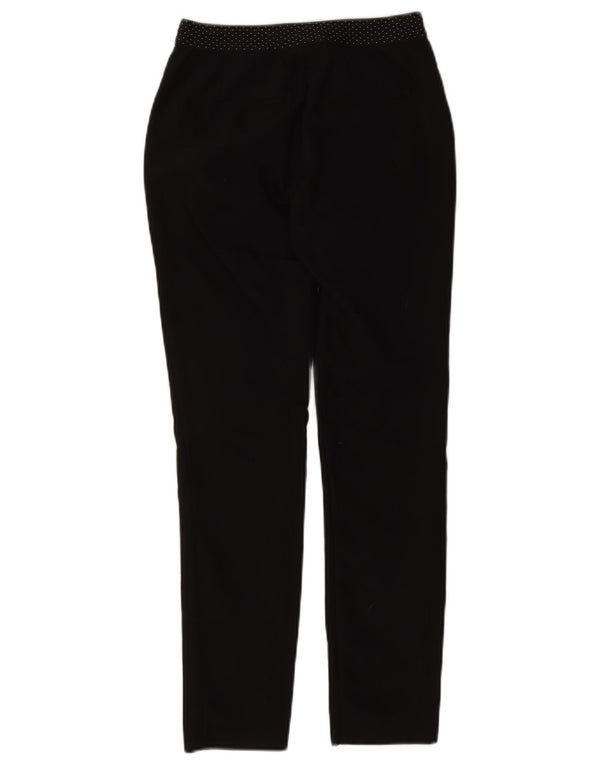 Zara Γυναικείο Slim Chino Παντελόνι XS W24 L28 Βαμβακερό μαύρο με στίγματα