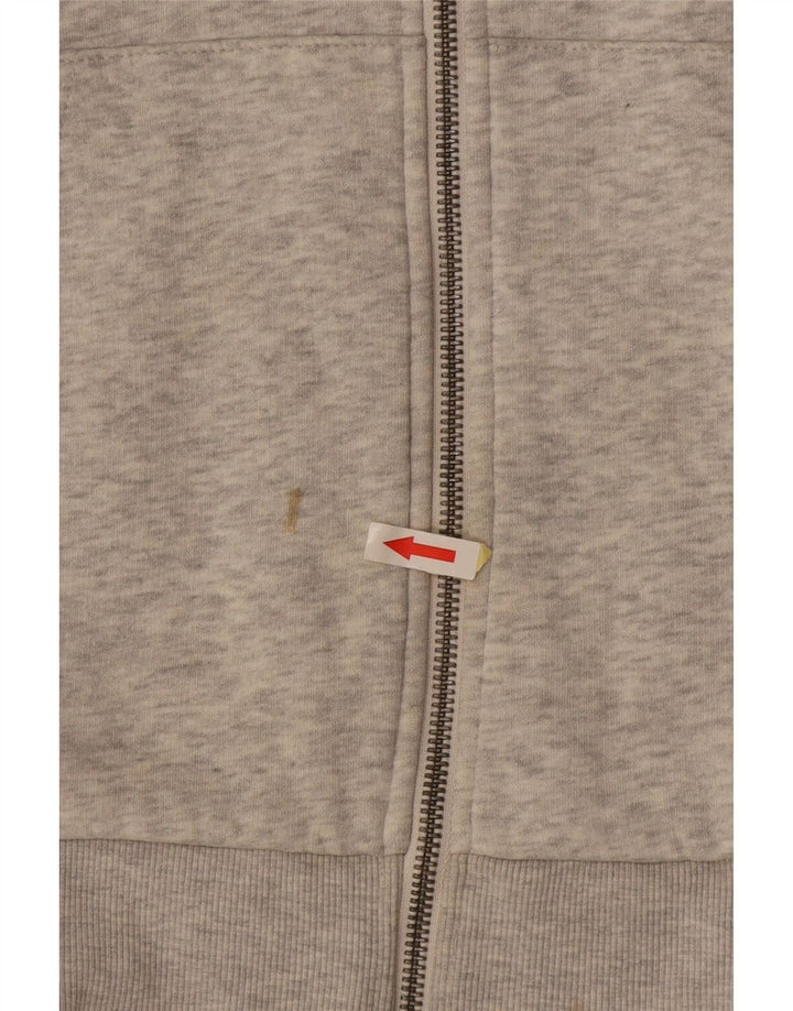 Ανδρικό πουλόβερ με κουκούλα με φερμουάρ JACK & JONES Βαμβακερό μεσαίο γκρι