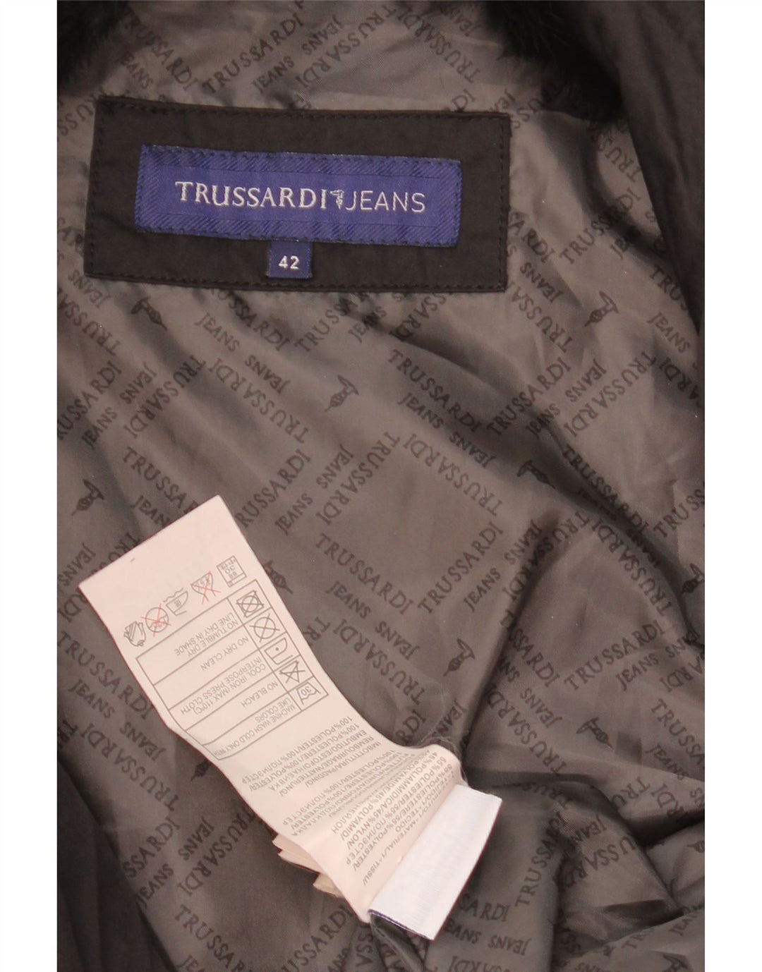 Trussardi Jeans Γυναικείο Crop Padded Jacket IT 42 Medium Black Polyester