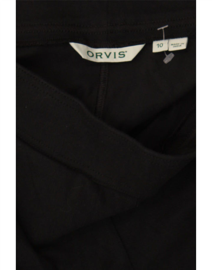 ORVIS Womens Leggings US 10 Large Black Cotton Vintage Orvis and Second-Hand Orvis from Messina Hembry 