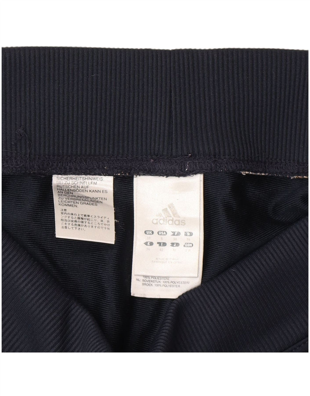 Γυναικεία αθλητική φόρμα Adidas Παντελόνι UK 10 Small Navy Blue Polyester