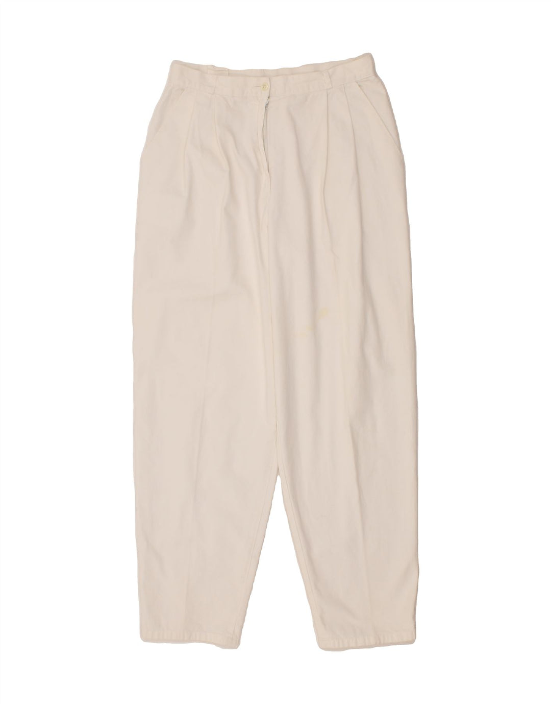 VINTAGE Womens Pegged Chino Trousers W30 L29  White Vintage Vintage and Second-Hand Vintage from Messina Hembry 