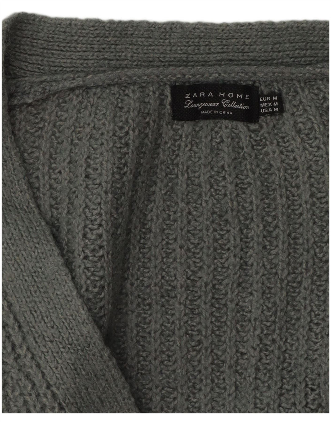 Zara Γυναικείο πουλόβερ ζακέτα oversized UK 14 Medium Grey