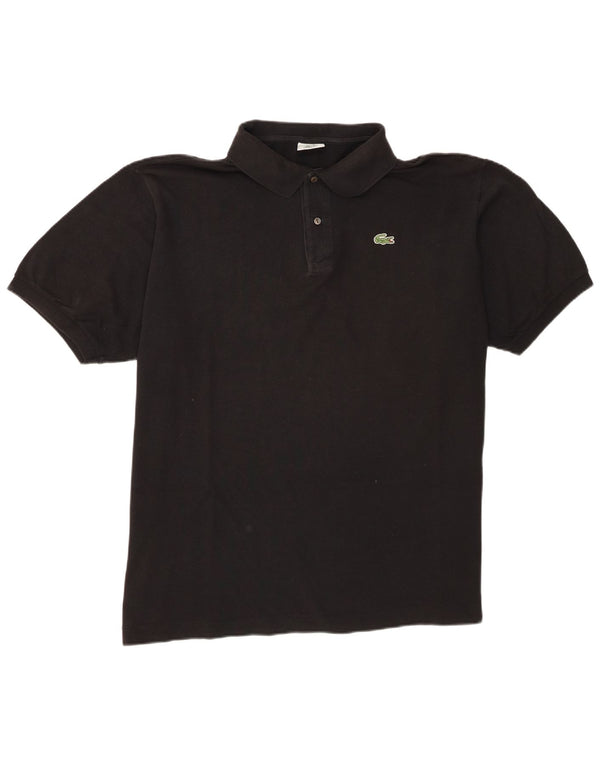 Ανδρικό πουκάμισο πόλο Lacoste Νούμερο 8 3XL Μαύρο βαμβακερό