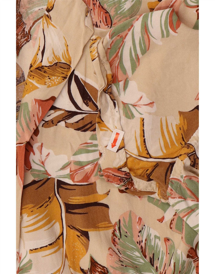 Ανδρικό πουκάμισο Marrakech Medium Beige Floral Βαμβακερό