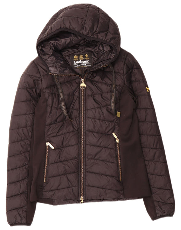 Γυναικείο μπουφάν με κουκούλα Barbour UK 10 Small Black Polyamide