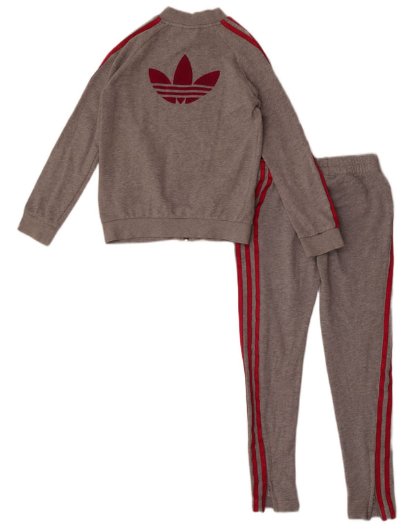 Adidas Girls Graphic Full αθλητική φόρμα 9-10 ετών γκρι βαμβακερή