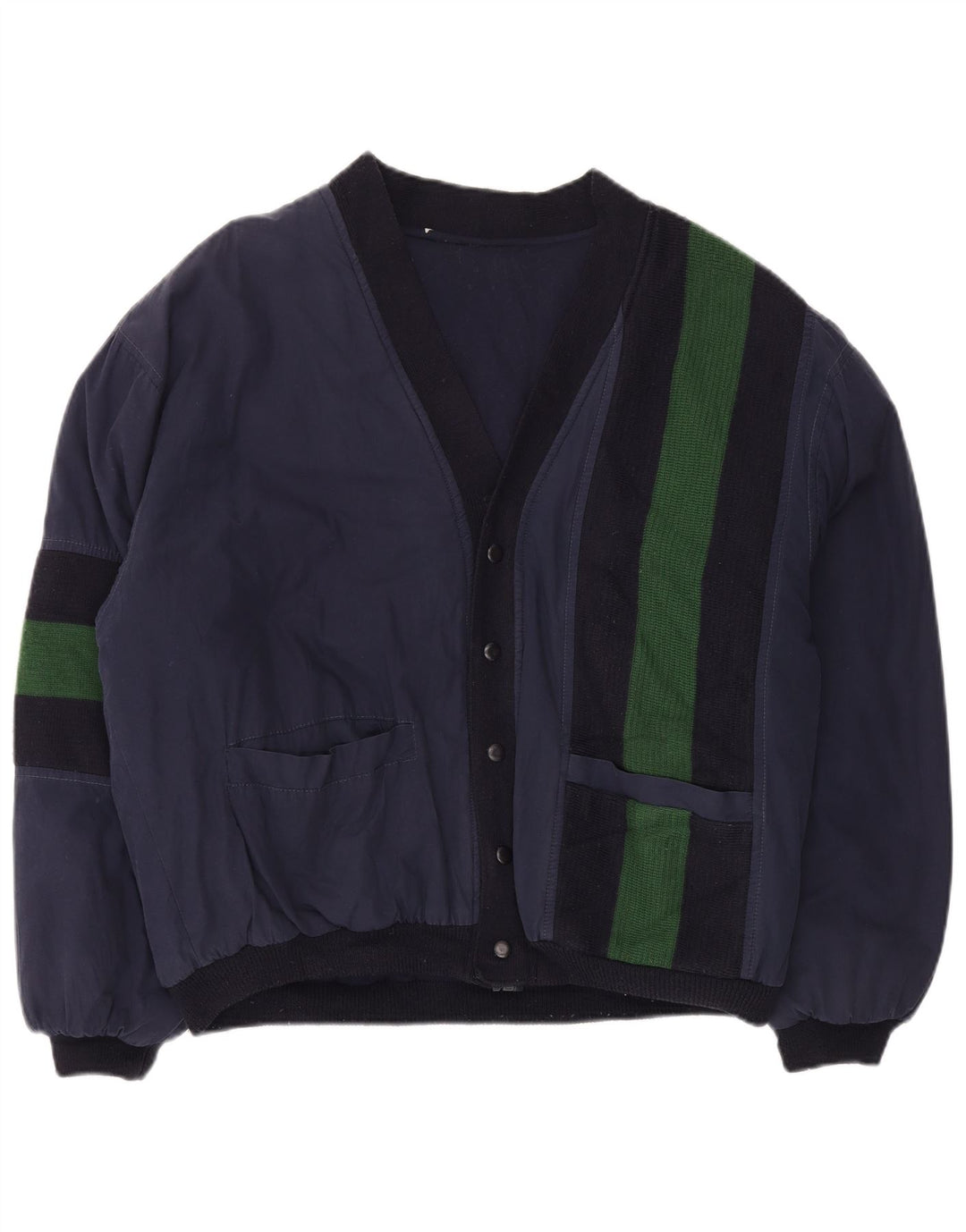 Ανδρικό μπουφάν VINTAGE Bomber UK 42 XL Navy Blue Colourblock