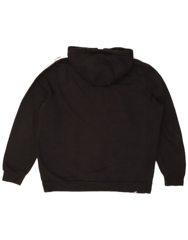 Ανδρικό πουλόβερ με κουκούλα με φερμουάρ PUMA XL Μαύρο, βαμβακερό