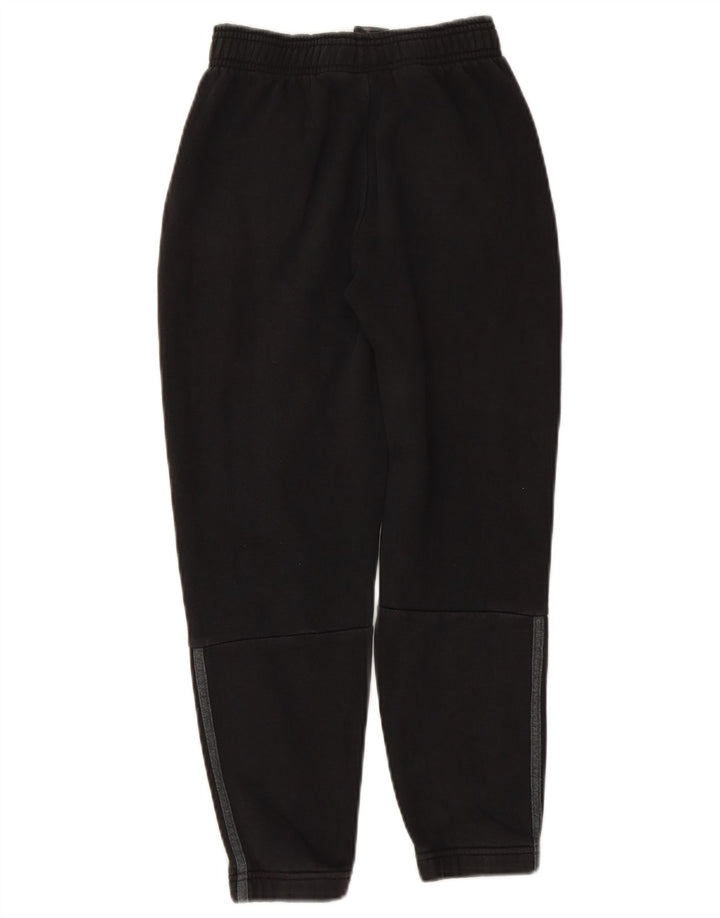 ADIDAS Boys Tracksuit Trousers Joggers 9-10 Years Black Cotton