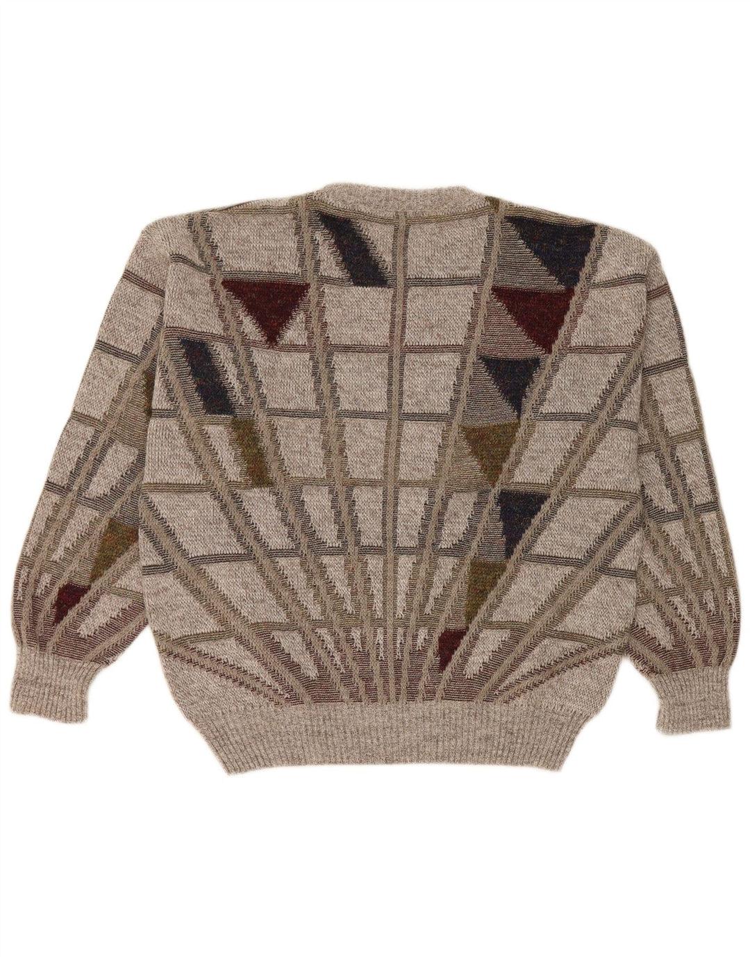 Ανδρικό πουλόβερ Frank Alexs Crew Neck Jumper IT 50 Medium Grey Geometric Wool