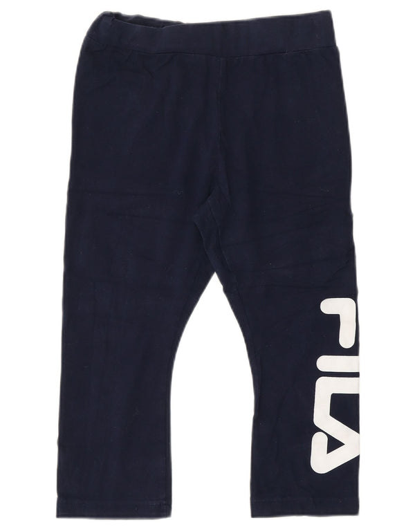 Γυναικεία γραφικά κολάν FILA Capri UK 4 XS Navy Blue Cotton