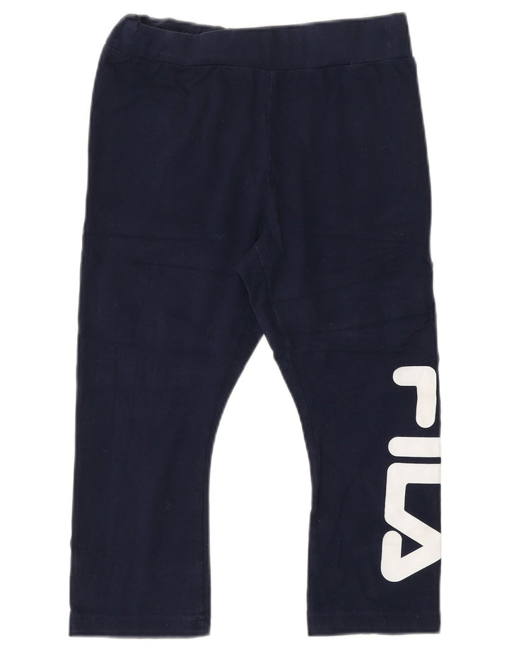 Γυναικεία γραφικά κολάν FILA Capri UK 4 XS Navy Blue Cotton