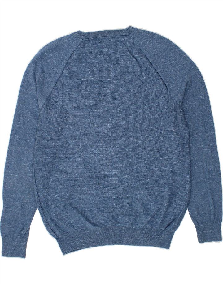 J. CREW Mens Crew Neck Jumper Sweater Small Blue Flecked Cotton Vintage J. Crew and Second-Hand J. Crew from Messina Hembry 