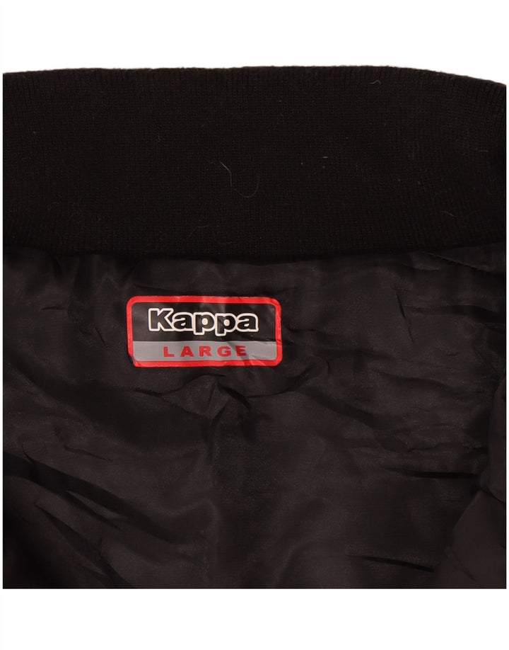Kappa Mens Padded Gilet UK 40 Large Black Polyester