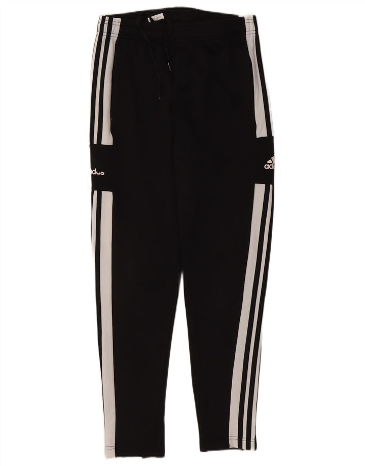 Ανδρική αθλητική φόρμα Adidas Παντελόνι μεσαίο μαύρο ριγέ πολυεστέρα
