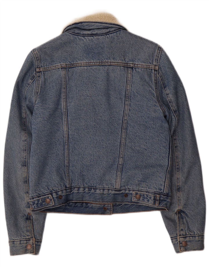 LEVI'S Γυναικείο Τζιν Σέρπα Μπουφάν UK 6 XS Μπλε Βαμβακερό