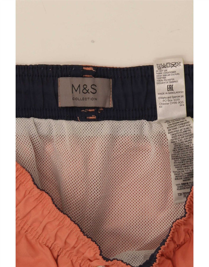 Ανδρικό σορτς κολύμβησης Marks & Spencer από μεσαίο πορτοκαλί πολυεστέρα