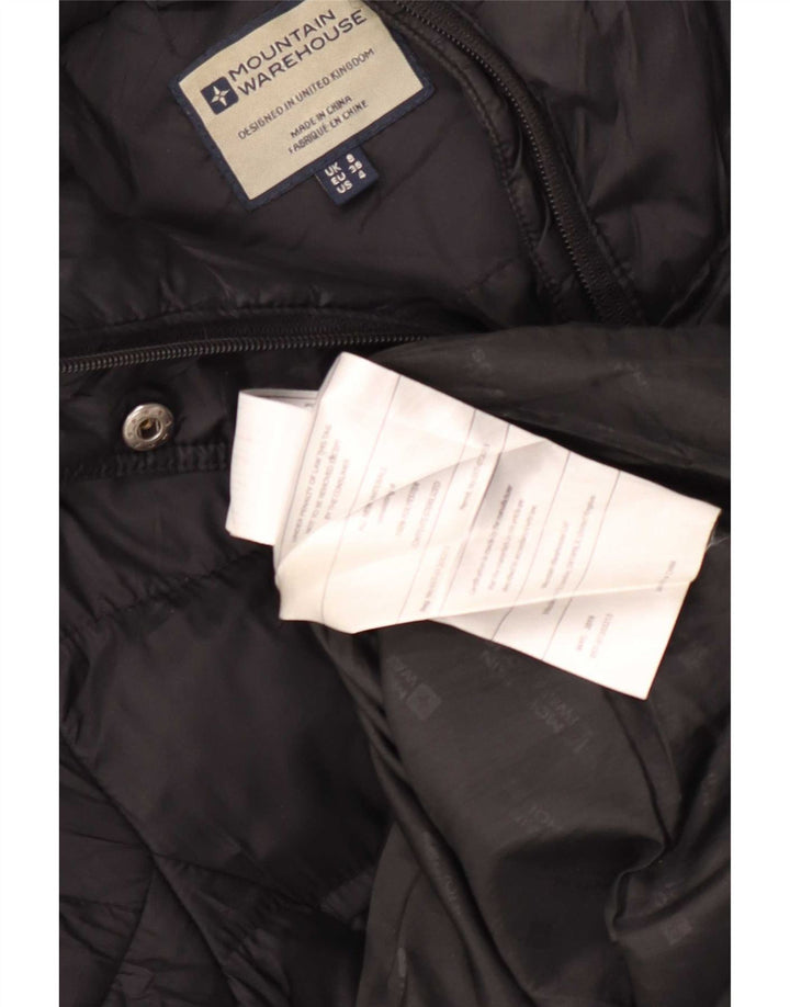 Mountain Warehouse Γυναικείο παλτό με κουκούλα UK 8 Small Black Polyester