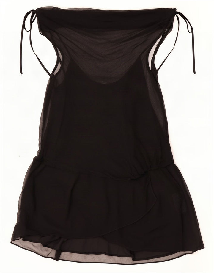 Γυναικείο φόρεμα Coast Off Shoulder UK 12 Medium Black Silk