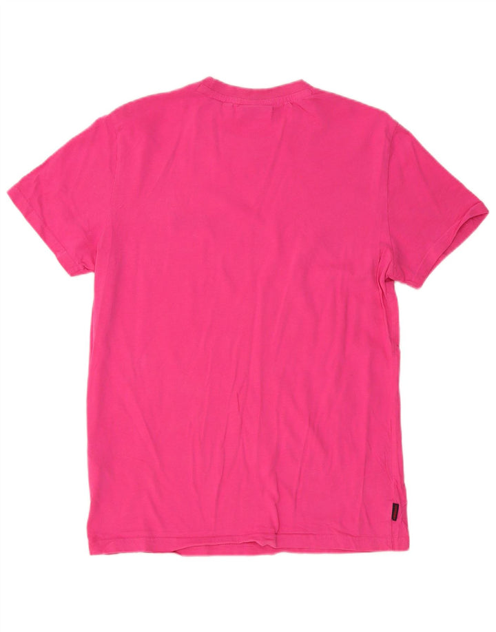 Ανδρικό T-Shirt Superdry Top μεγάλο ροζ βαμβακερό