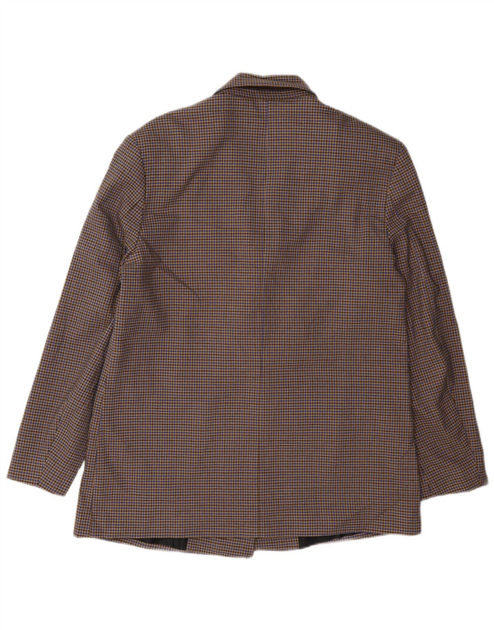 Zara Γυναικείο Μπουφάν Μπλέιζερ Oversized UK 10 Small πολύχρωμο Houndstooth