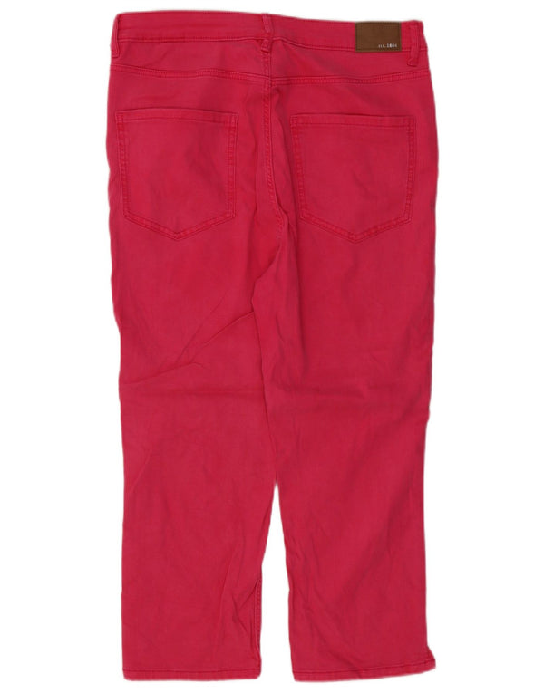 Marks & Spencer Γυναικεία Skinny Capri Jeans UK 14 Large W30 L21 Pink Cotton