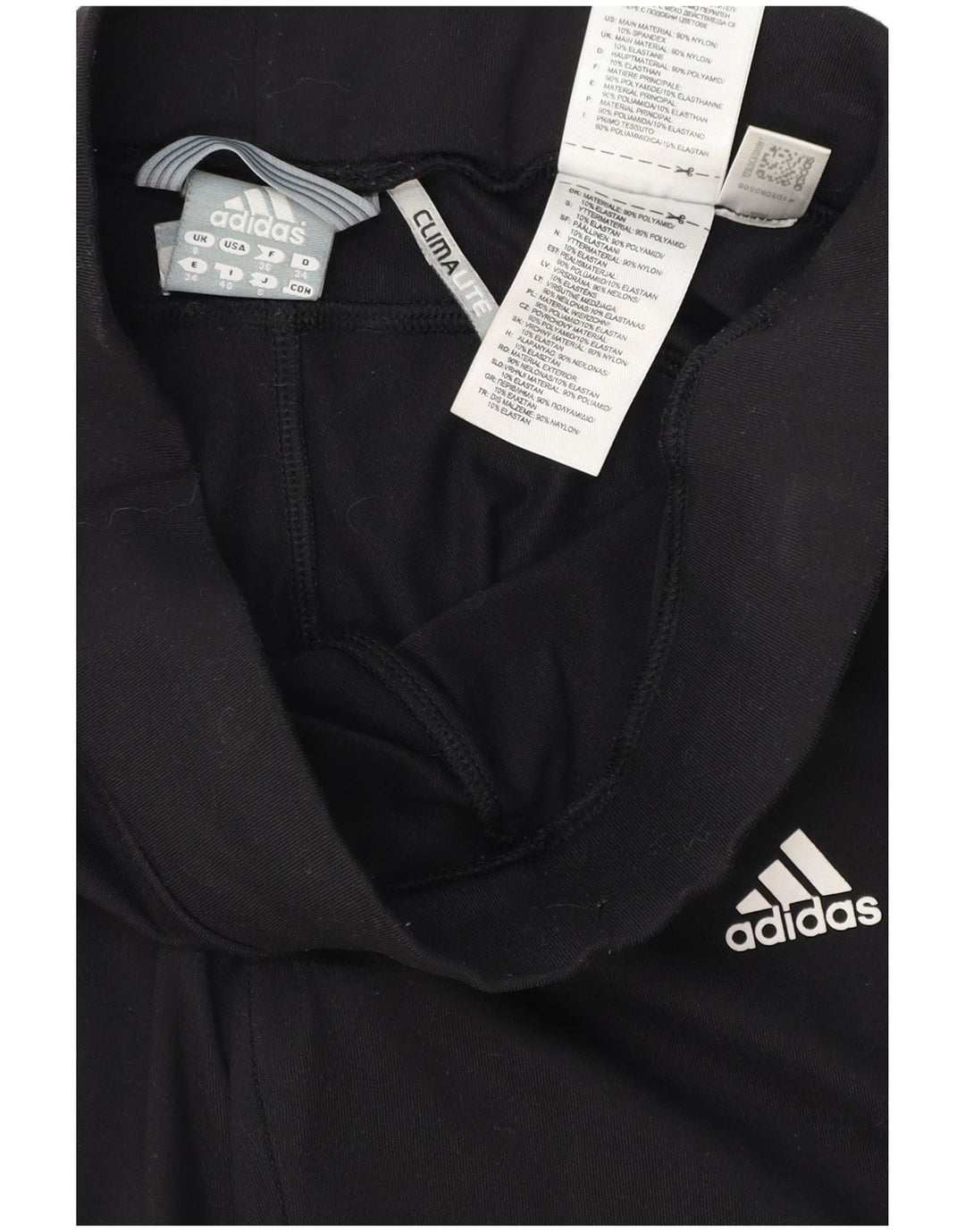 Γυναικεία αθλητική φόρμα Adidas Climalite Παντελόνι UK 8 Small Black Polyester
