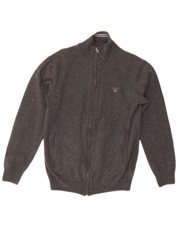 Ανδρικό πουλόβερ Gant Ζακέτα με μεγάλο γκρι μαλλί