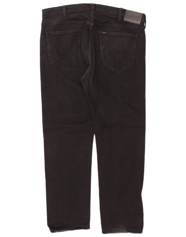 Lee Mens Daren Zip Fly Straight Jeans W36 L28 Μαύρο βαμβακερό