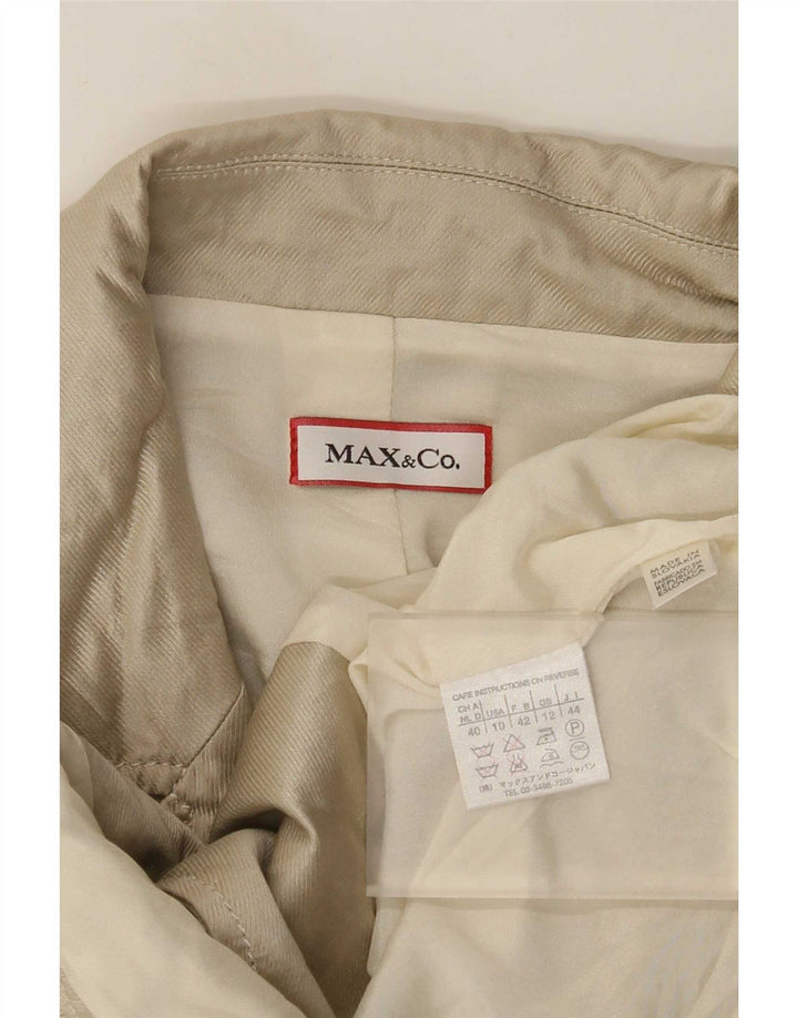 Max & Co. Γυναικείο σακάκι σακάκι με 2 κουμπιά Crop UK 12 Medium Beige