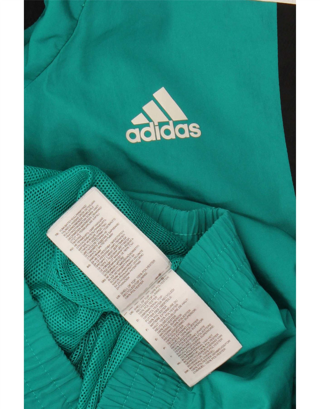 Ανδρική φόρμα Adidas Climalite Top Jacket Large Turquoie Colourblock