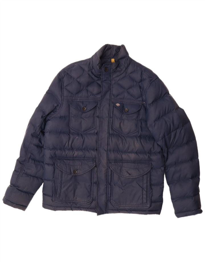 Ανδρικό μπουφάν Timberland με επένδυση UK 40 Large Navy Blue Nylon